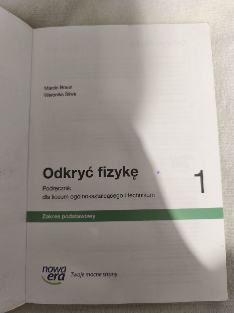 Podręcznik do Fizyki klasa 1 liceum technikum
