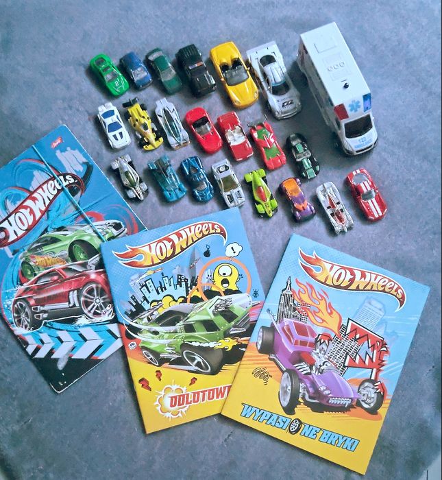 Rysoraki hot wheels autka samochody gazetki auta