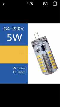 Żarówki mini G4 LED 5W