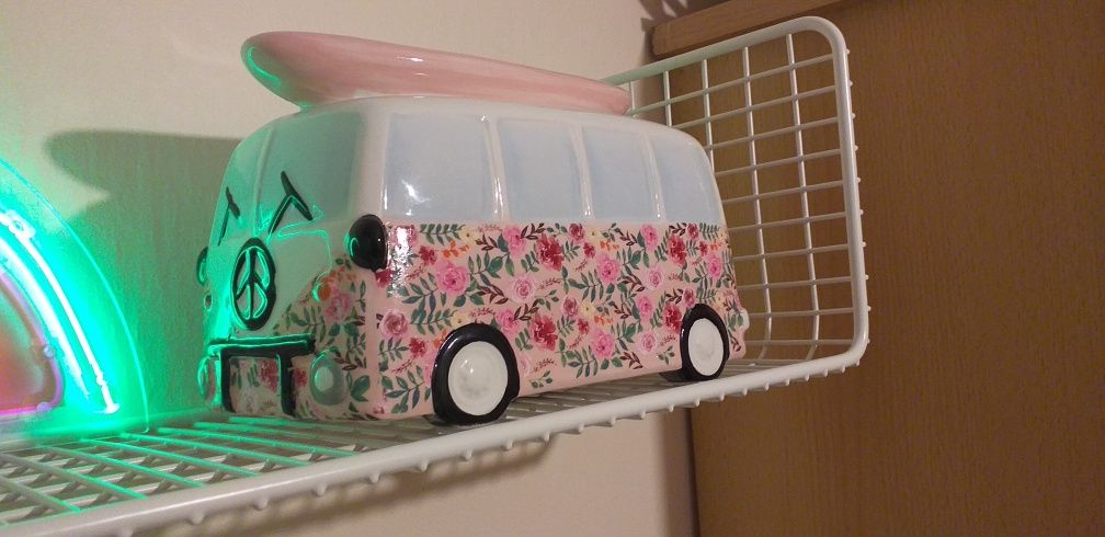 Skarbonka ceramiczna, porcelanowa  bus, autobus