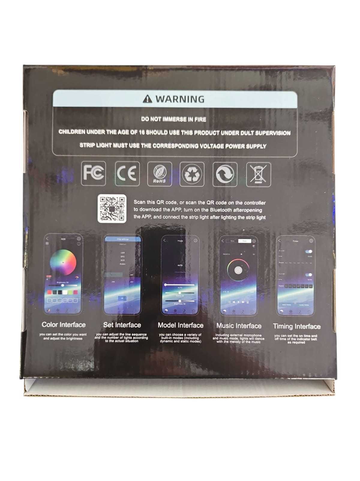 Taśma led- sznur 5V, RGB 5m