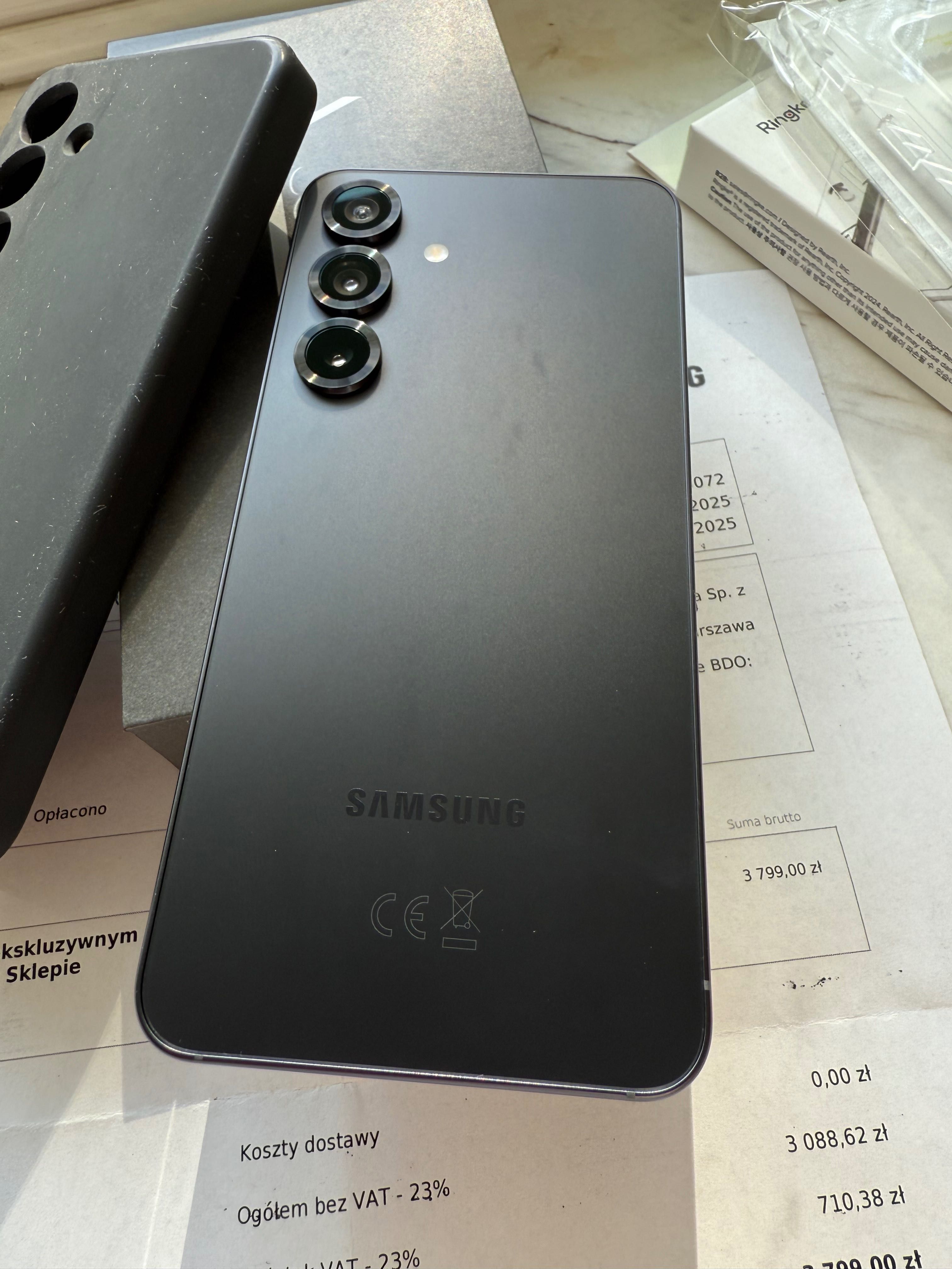 Samsung Galaxy S25 12/256 czarny na gwarancji do lutego 2027 + gratisy