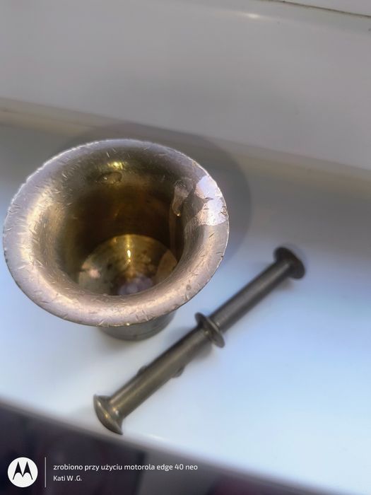 Moździerz mosiężny