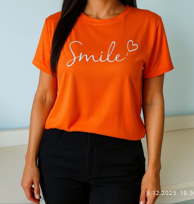 Pomarańczowa koszulka t-shirt L XL