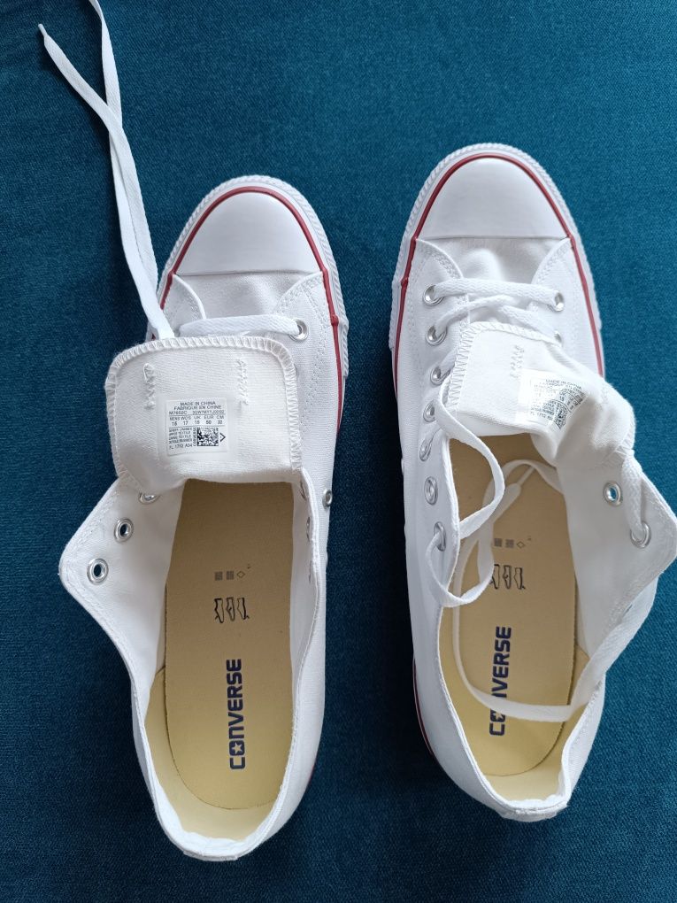 Trampki Converse białe rozmiar 50 nowe
