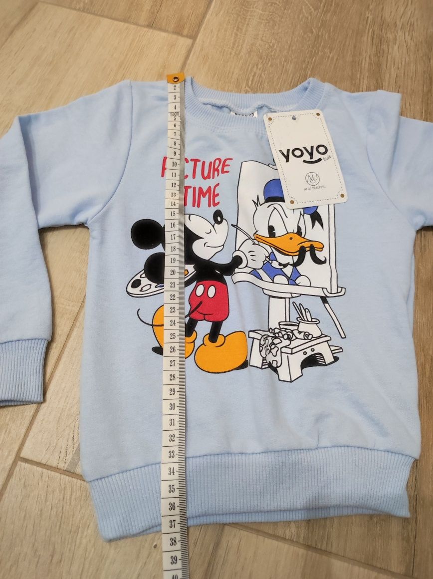 NOWY dres Donald & Mickey  r. 98, z metki 104, 100% bawełna