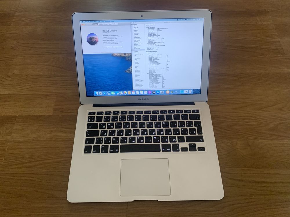 MacBook Air 13 2013 i5 8GB ОЗУ 512GB SSD (батарея 114 циклів)