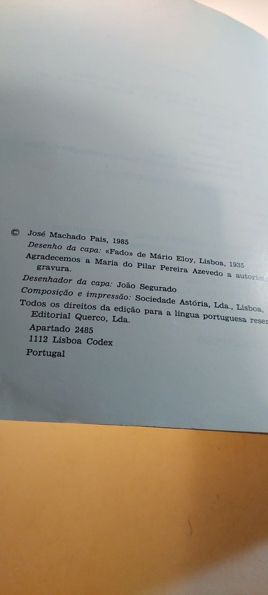 A Prostituição e a Lisboa Boémia - José Machado Pais