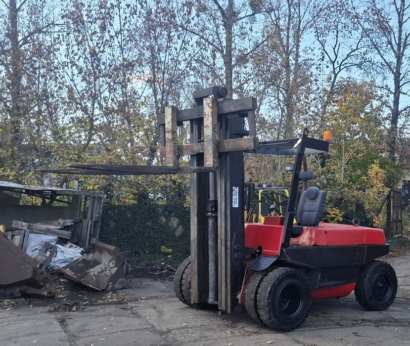 Wozek widlowy linde do kontenerów 6ton udzwig  5metrow