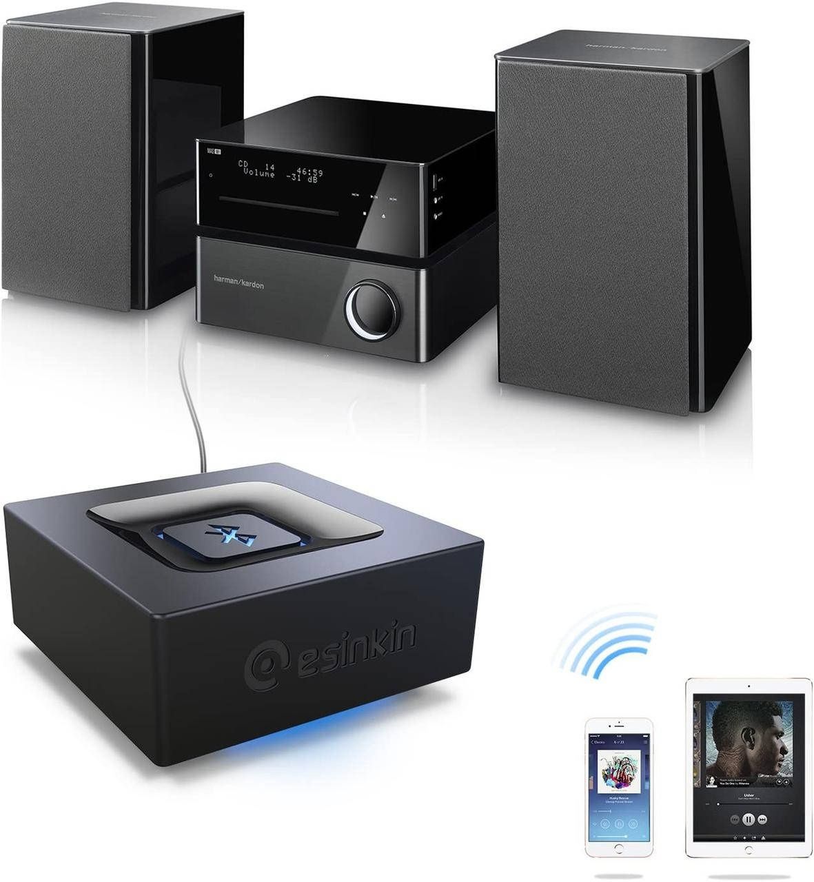 Аудіоадаптер Esinkin Bluetooth