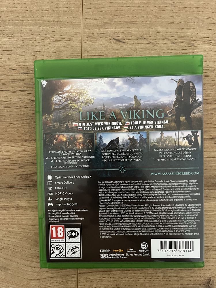 Assasins Creed Valhalla XBox ONE S/X