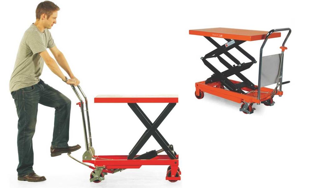 Wózek platformowy nożycowy stołowy paletowy TFD70 Udźwig 700kg nowy