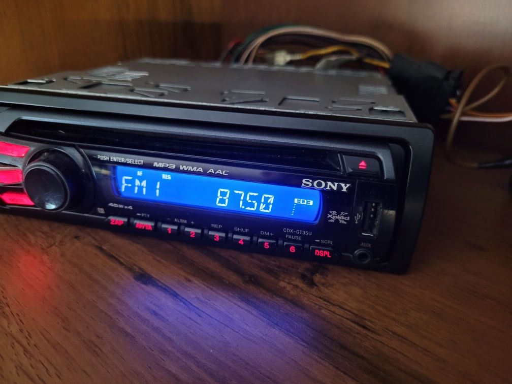Radio samochodowe Sony XPlod CDX-GT35U 4x45W USB CD Mp3 Kostki ISO