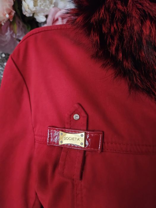 Kurtka ocieplana Societa r. M/L futro jenot