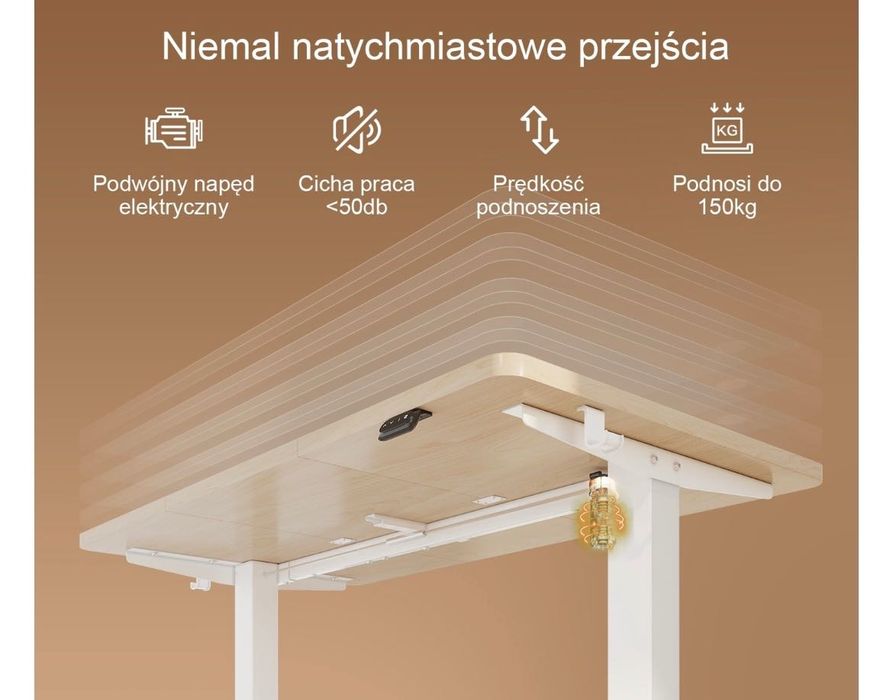 Biurko z regulacją wysokości