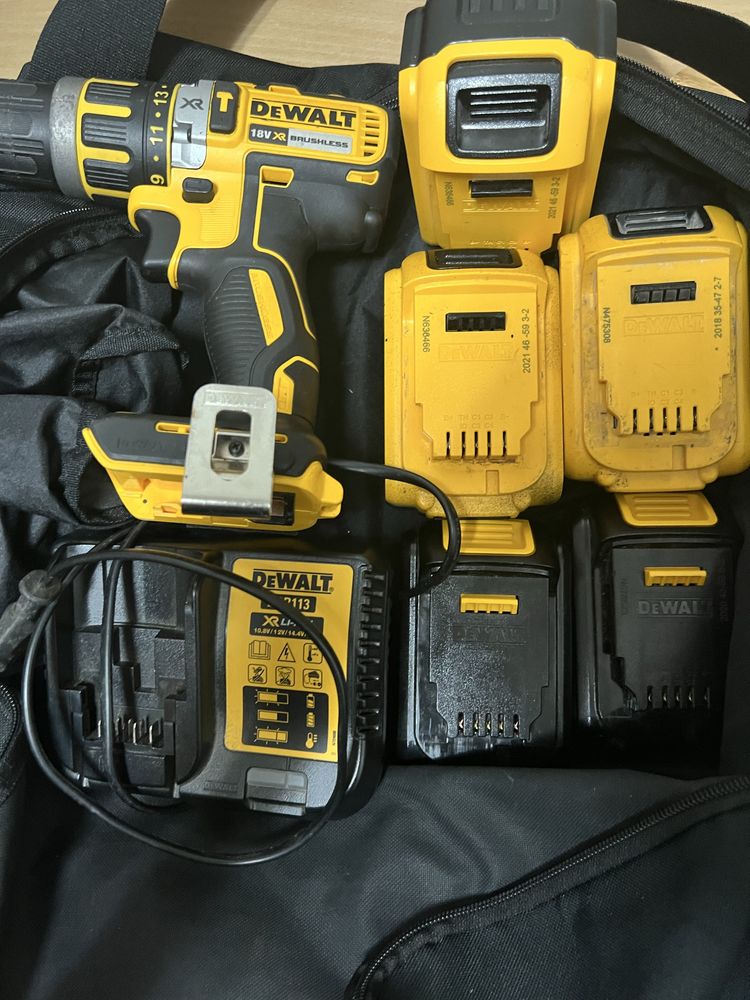 Dewalt 5 baterias com carregador