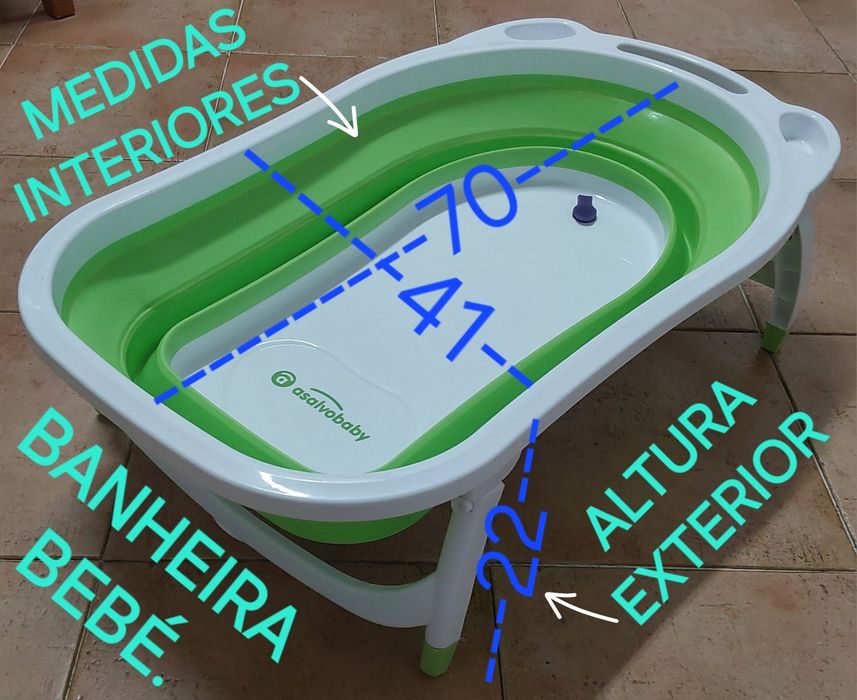 BANHEIRA DE BEBÉ,BONITA E MUITO RESISTENTE.Casa,Quarto,Wc,Sala,Viagem.
