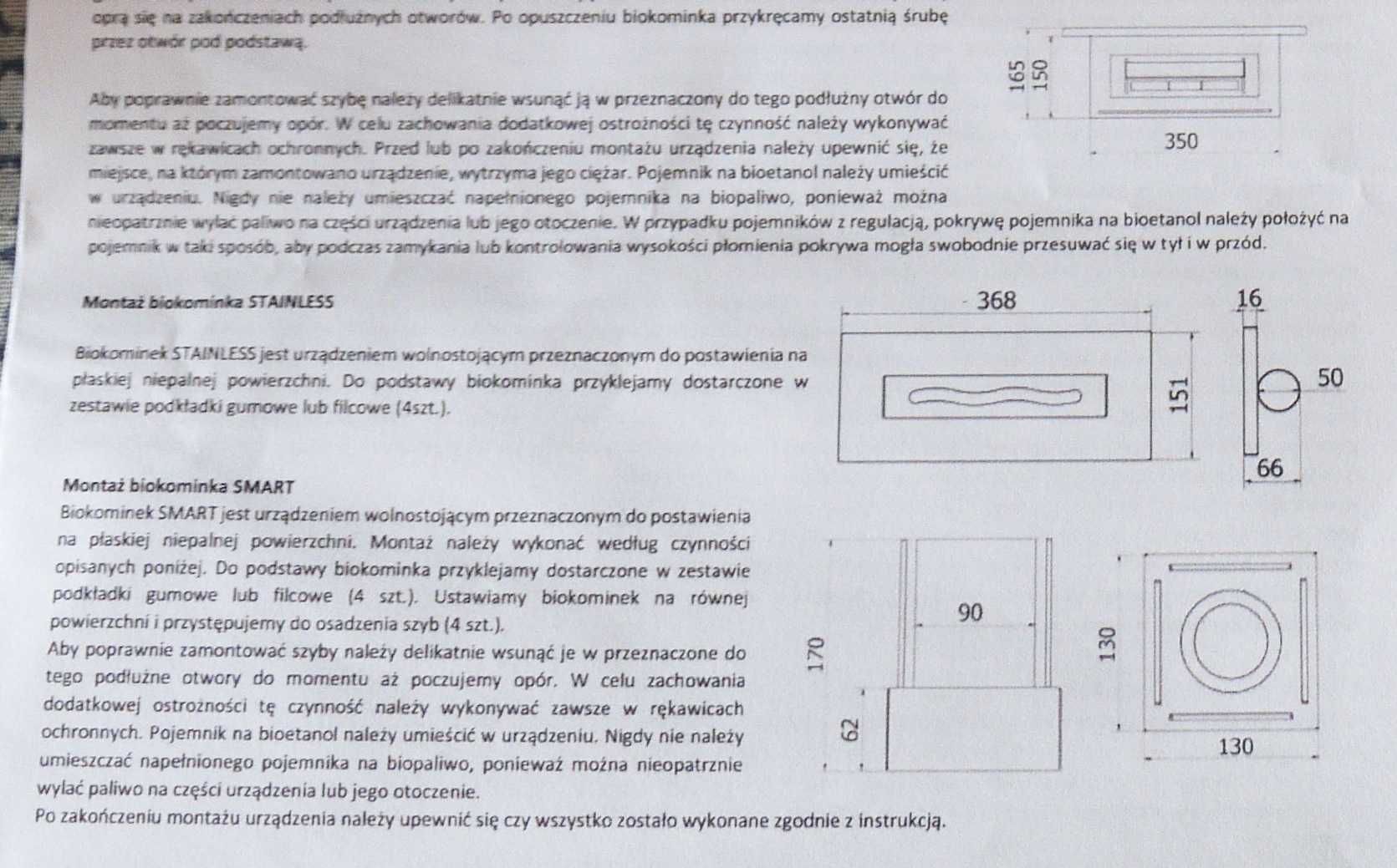 Biokominek wolnostojący "Smart" na paliwo stałe. Kabaty