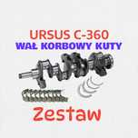 URSUS C-360 ZESTAW Nowy Wał Korbowy Kuty + Panewki FV
