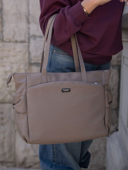 miejska torebka shopper z boczną kieszonką - peterson