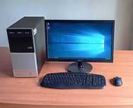 PC Dual core + Monitor 22" + teclado e rato