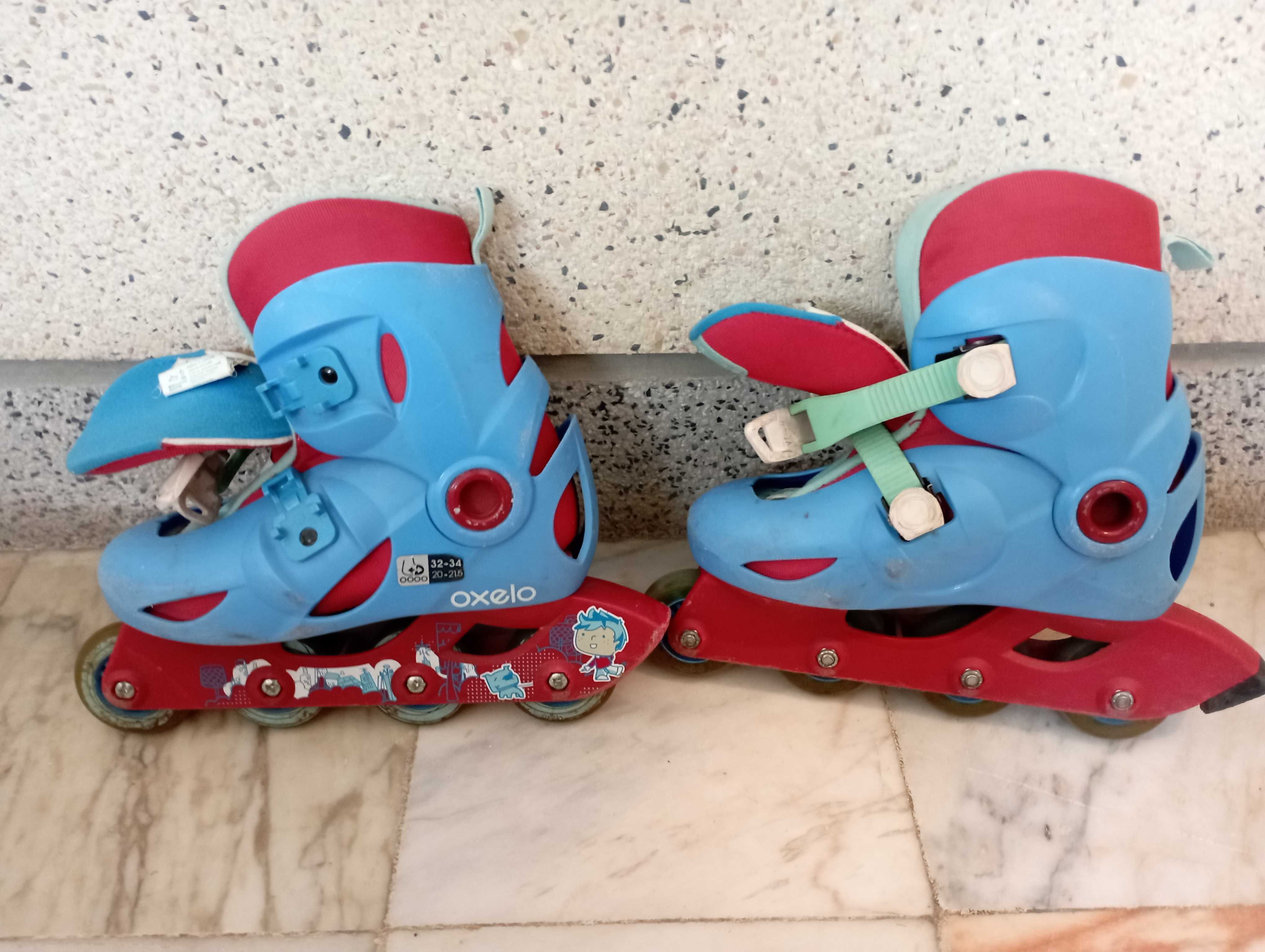 Patins em linha para criança tamanho - 32 a 34