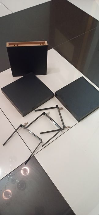 Półki czarne 3 sztuki