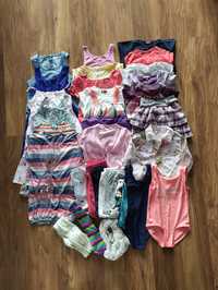 Zestaw ubranek 134 ubrania dziewczęce na lato sukienka strój kąpielowy