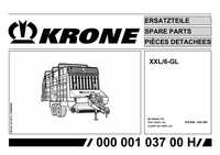 katalog części Przyczepa KRONE XXL/6-GL