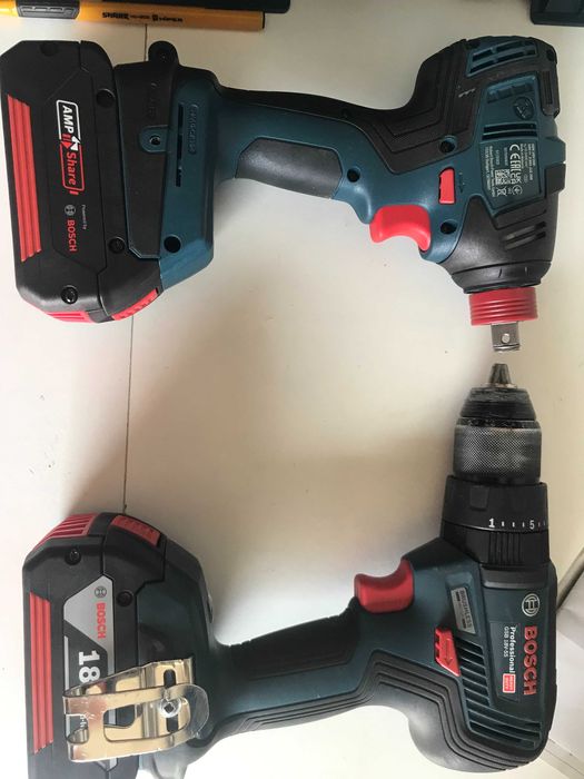 Шуруповерт безщітковий Bosch GSB 18V-55 та гайковерт GDX 18V-200