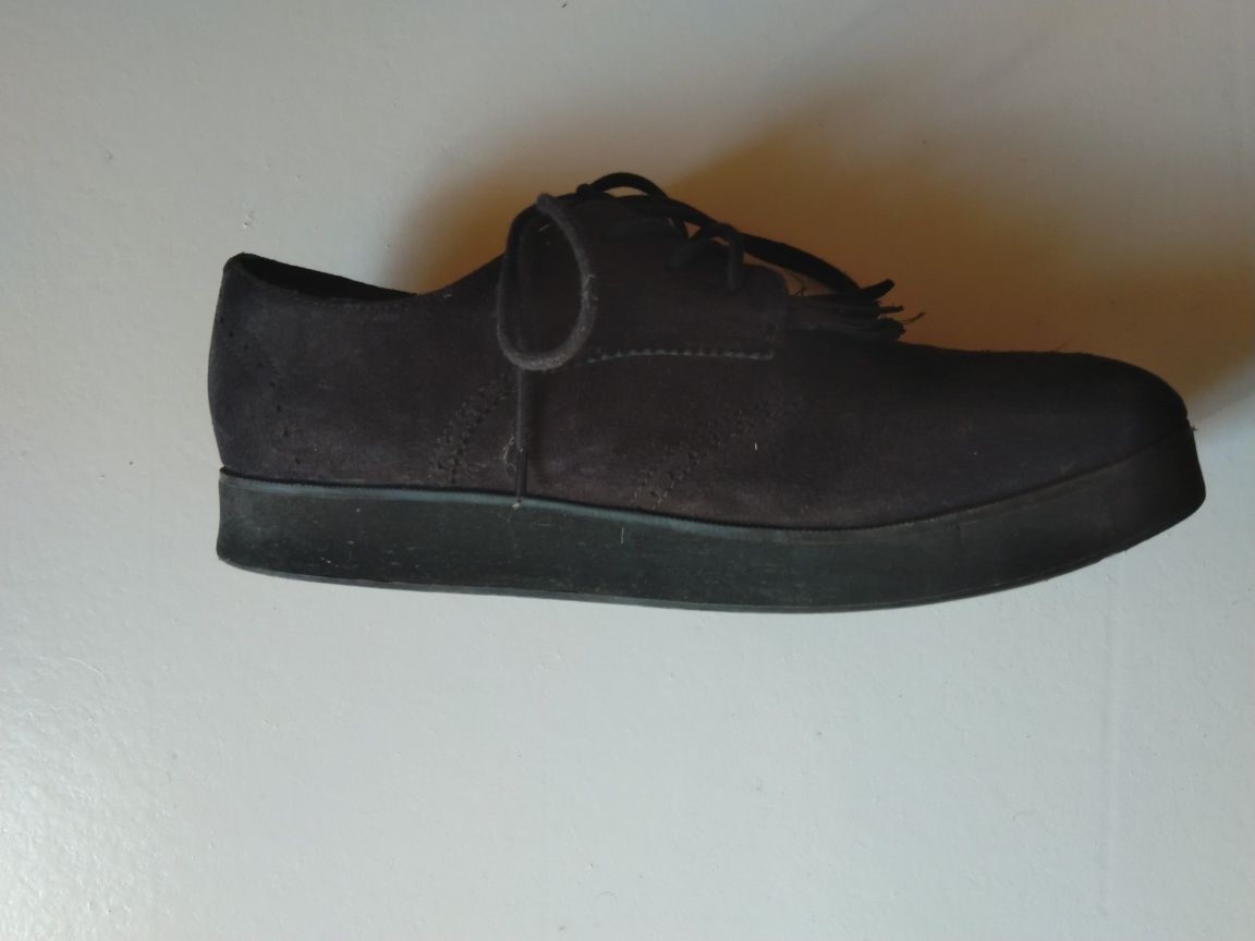 Eeganckie czarne buty, platforma, na podwyższeniu, rozmiar 39 H&M