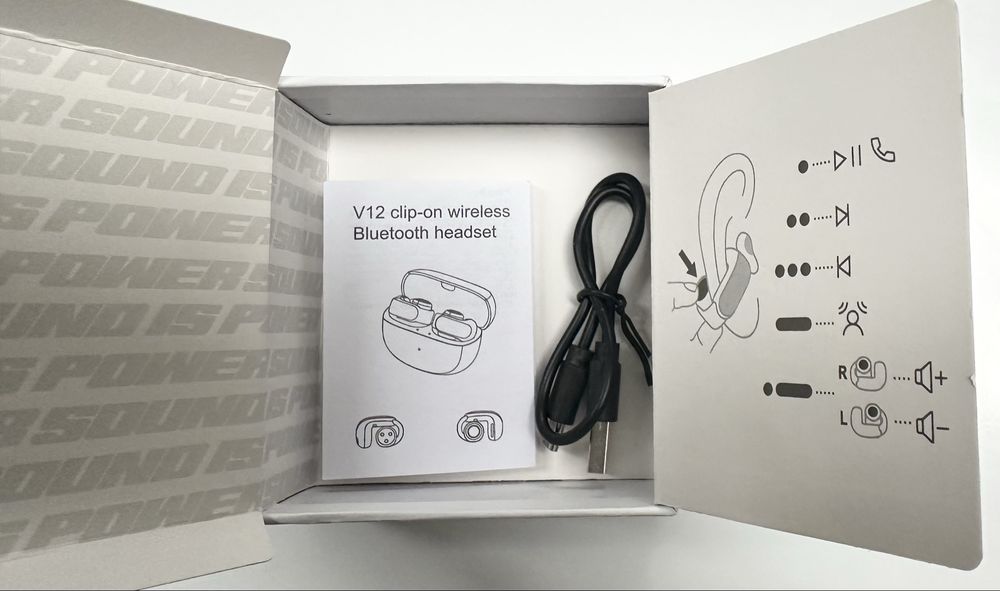 Słuchawki V12 Ultra Open Earbuds nowe - jak Bose