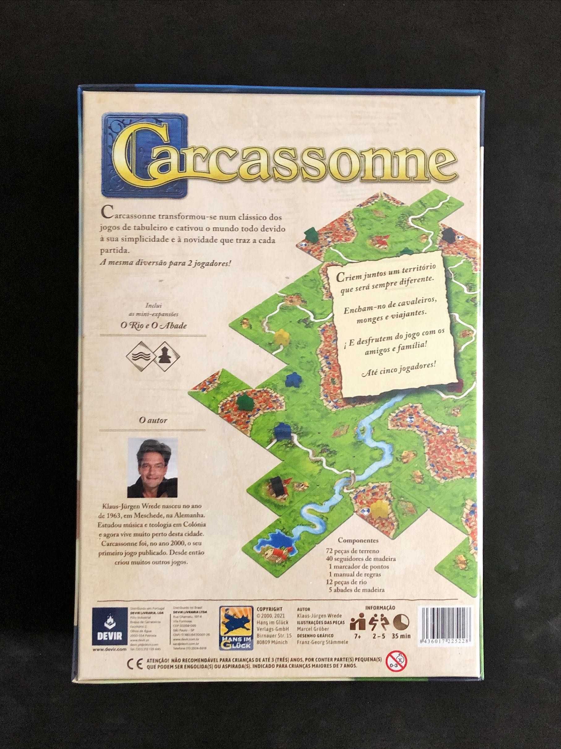 JOGO de Tabuleiro SELADO Carcassonne Catan Código Dixit Monopoly