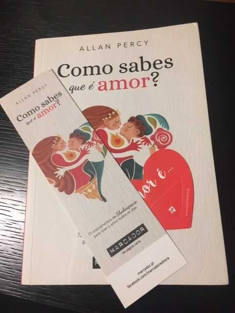 Livro “Como sabes que é amor” de Allan Percy