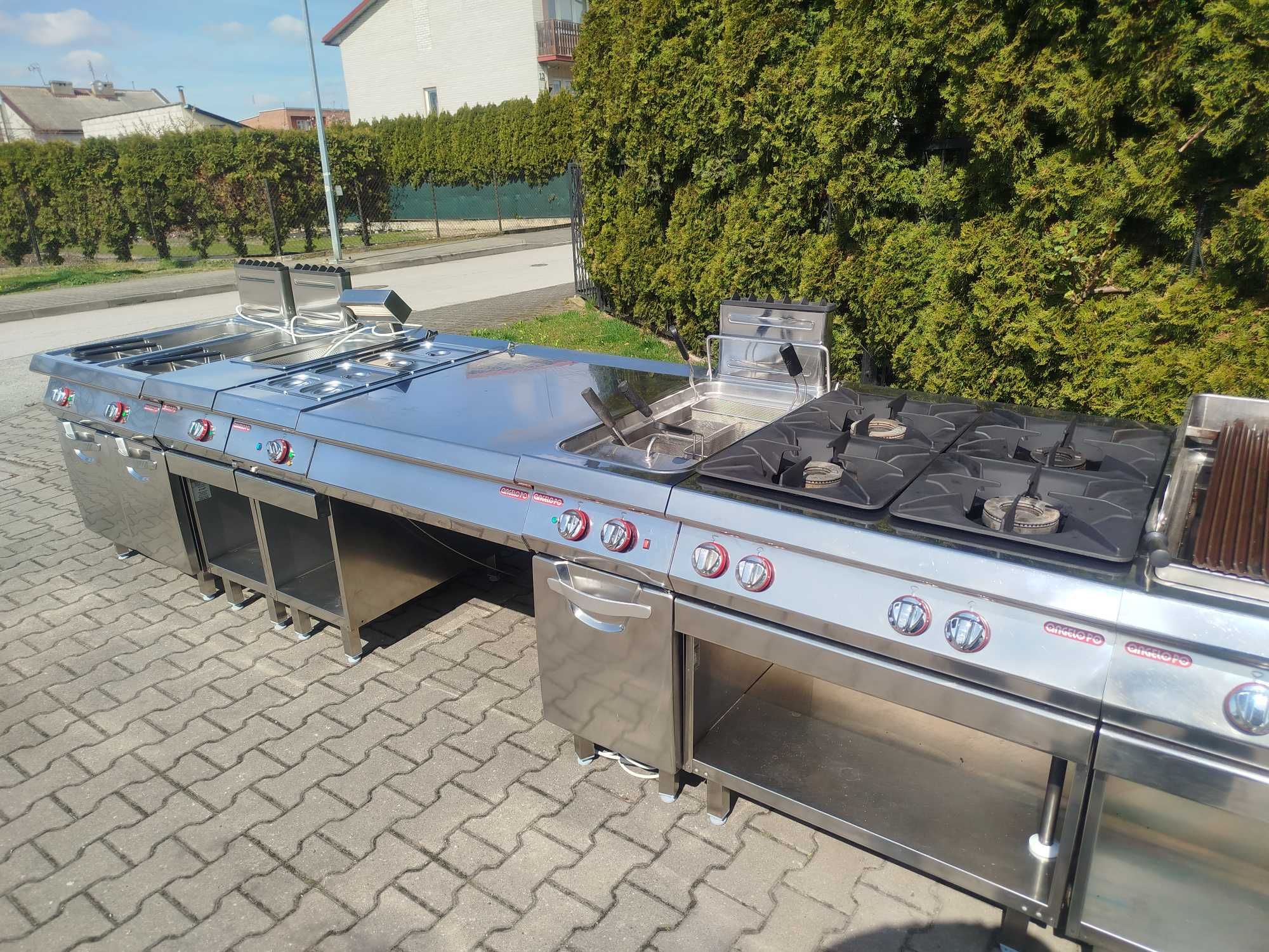 Frytkownica gazowa kuchnia grill makaroniarka patelnia bemar