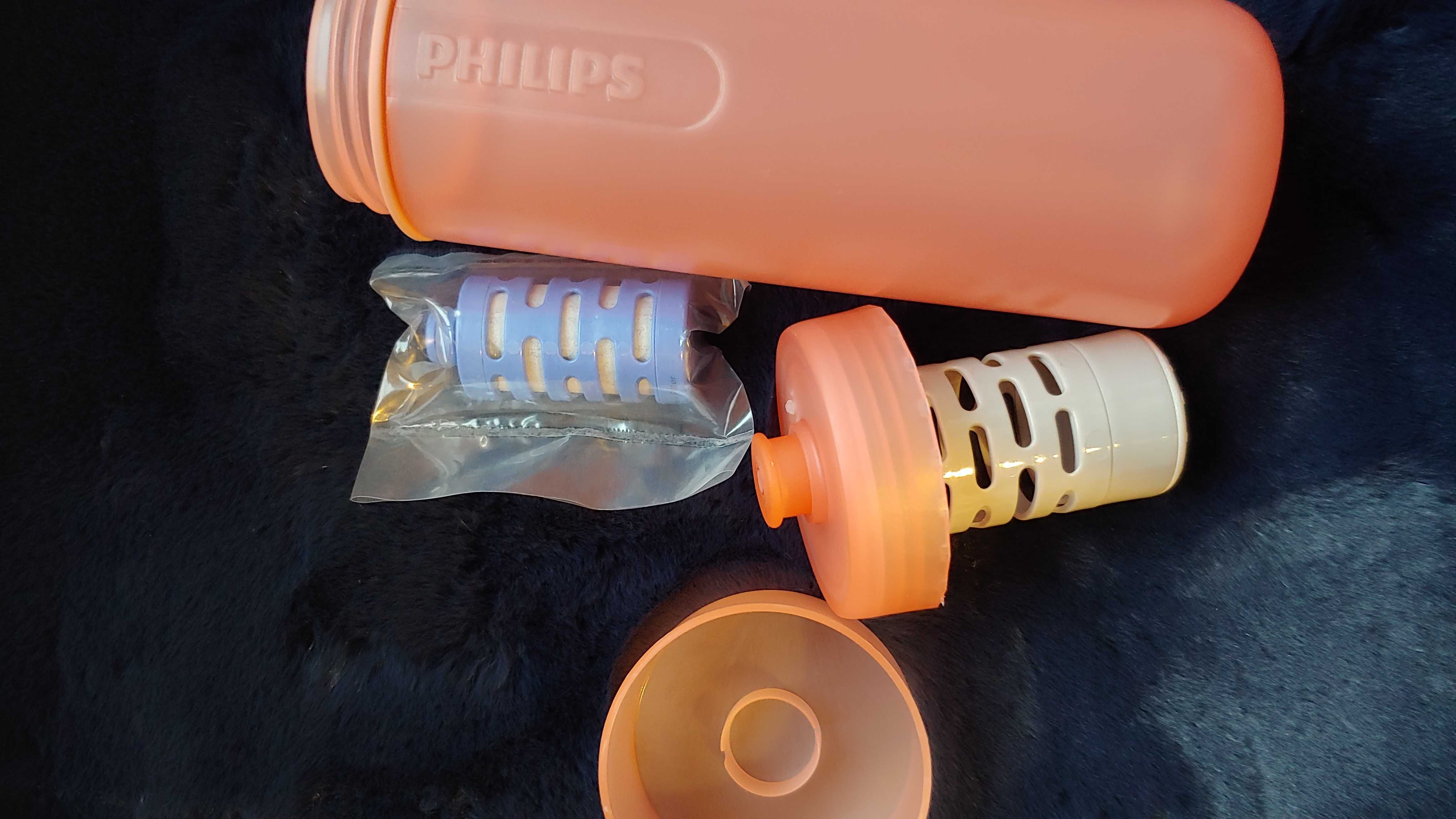 Philips Butelka filtrująca fitness GoZero 0.59l z filtrem