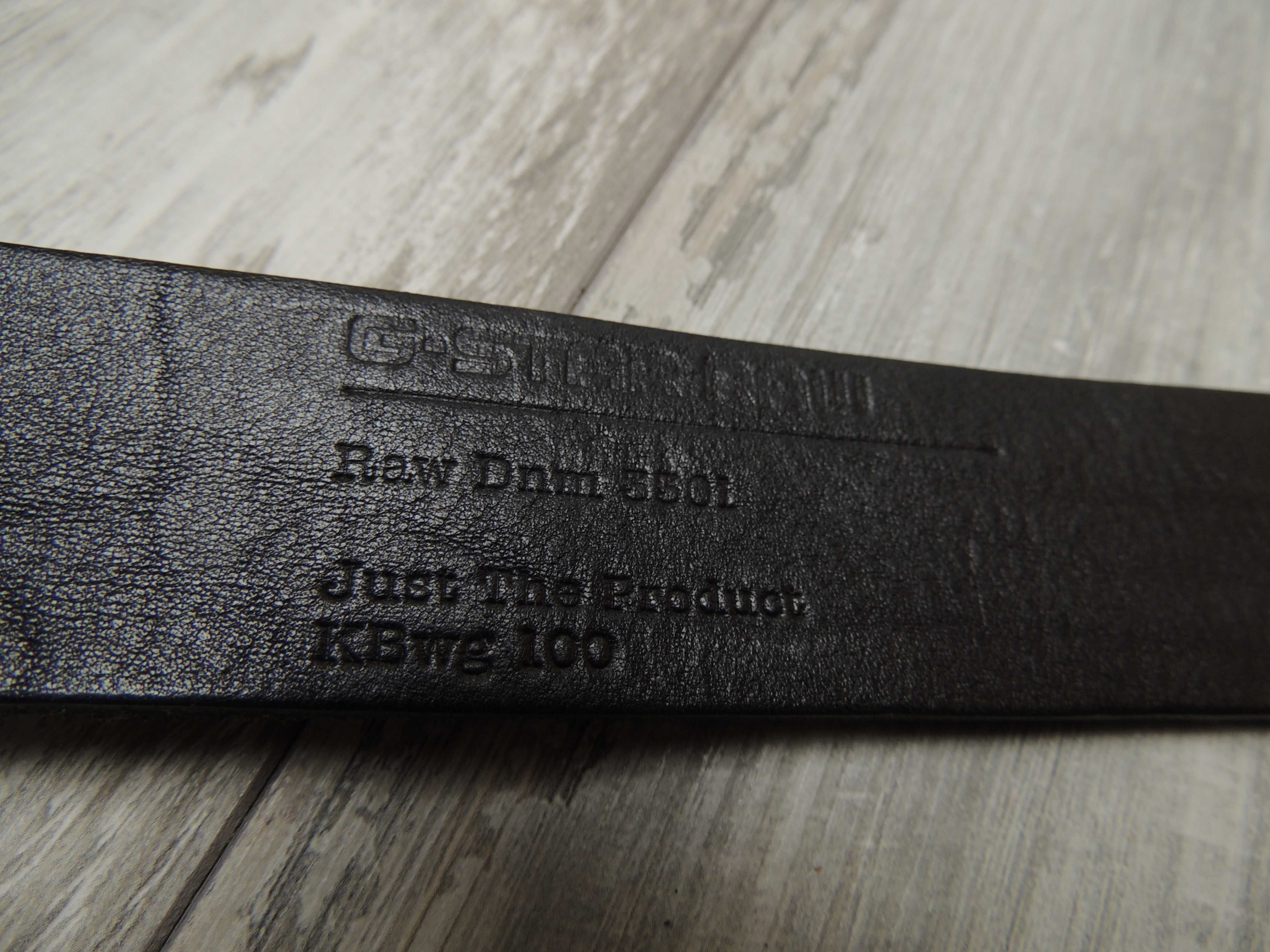 G-Star Raw belt pasek skórzany premium czarny skora naturalna