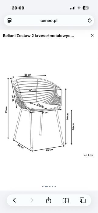 Zestaw złotych krzeseł do jadalni