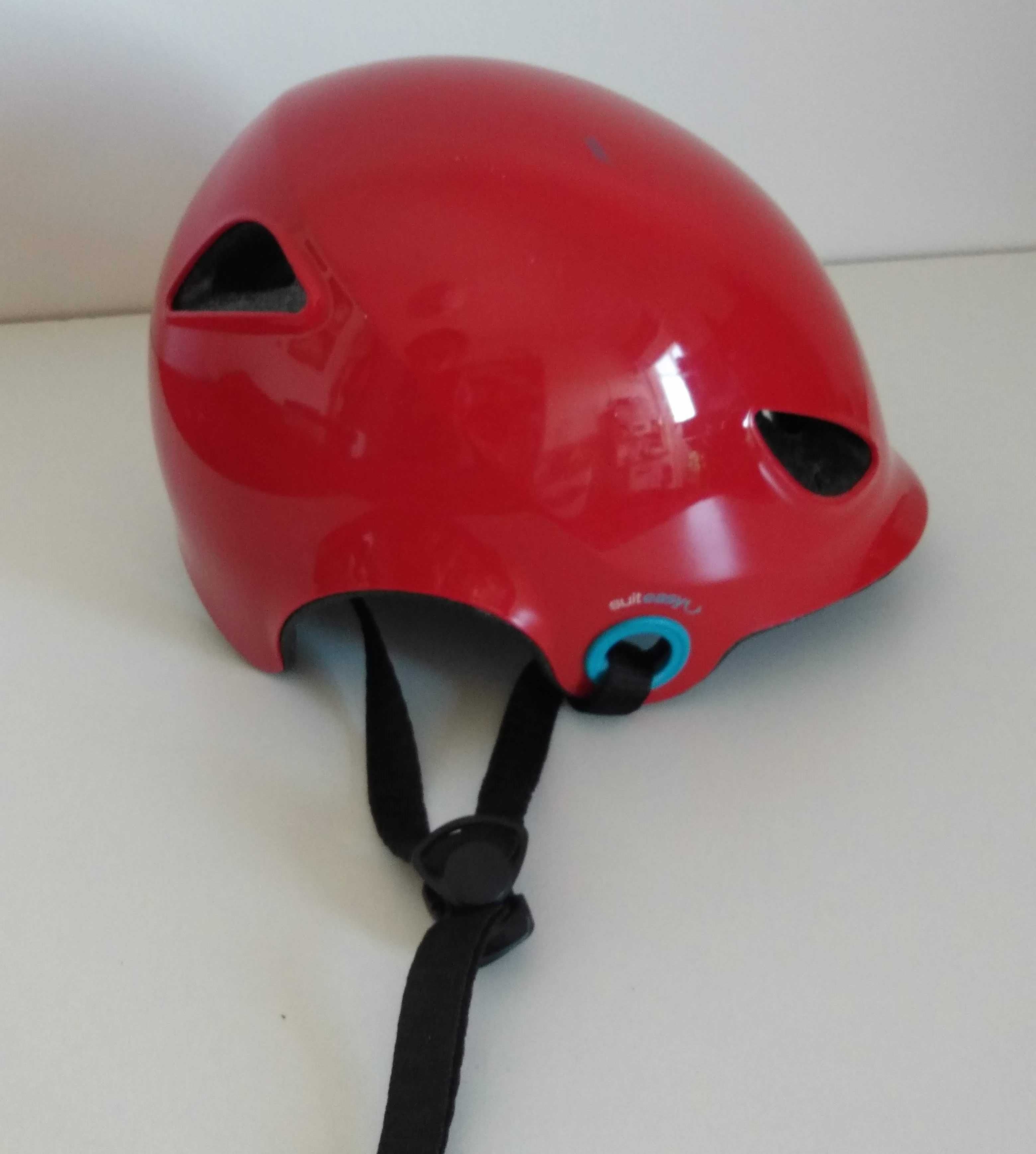 capacete para criança: 52 / 56 cm, vermelho