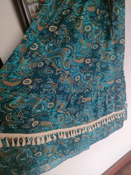 Sukienka jedwabna boho