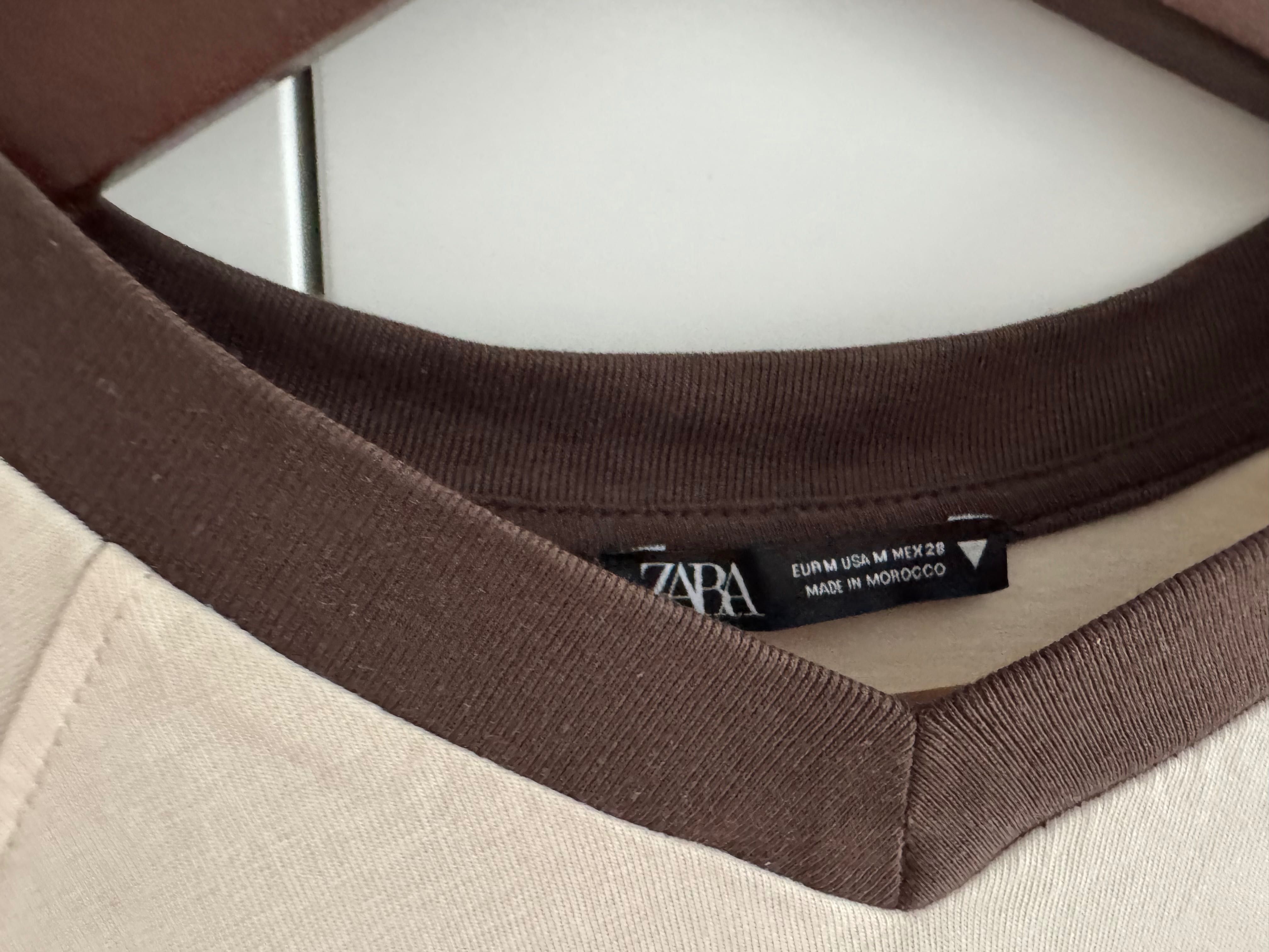 Zara T-shirt koszulka oversize NY M