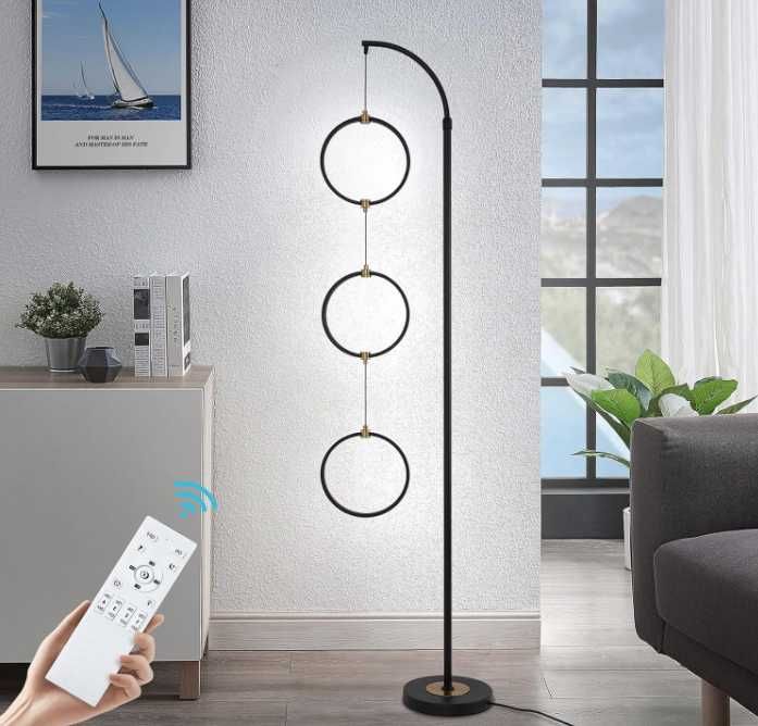 Lampa podłogowa 3 pierścienie Nr.489/558