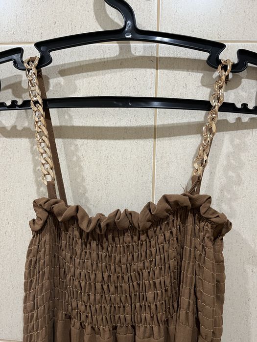 Vestido castanho como novo