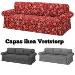 Capa ikea vretstorp  sofá-cama