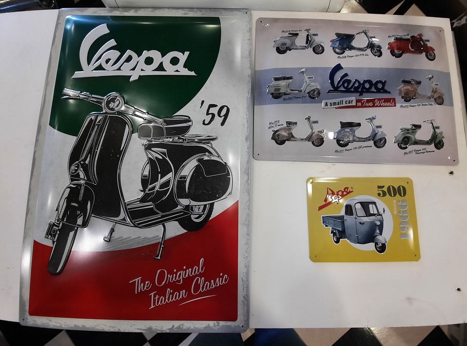Vespa placa / chapa decorativa