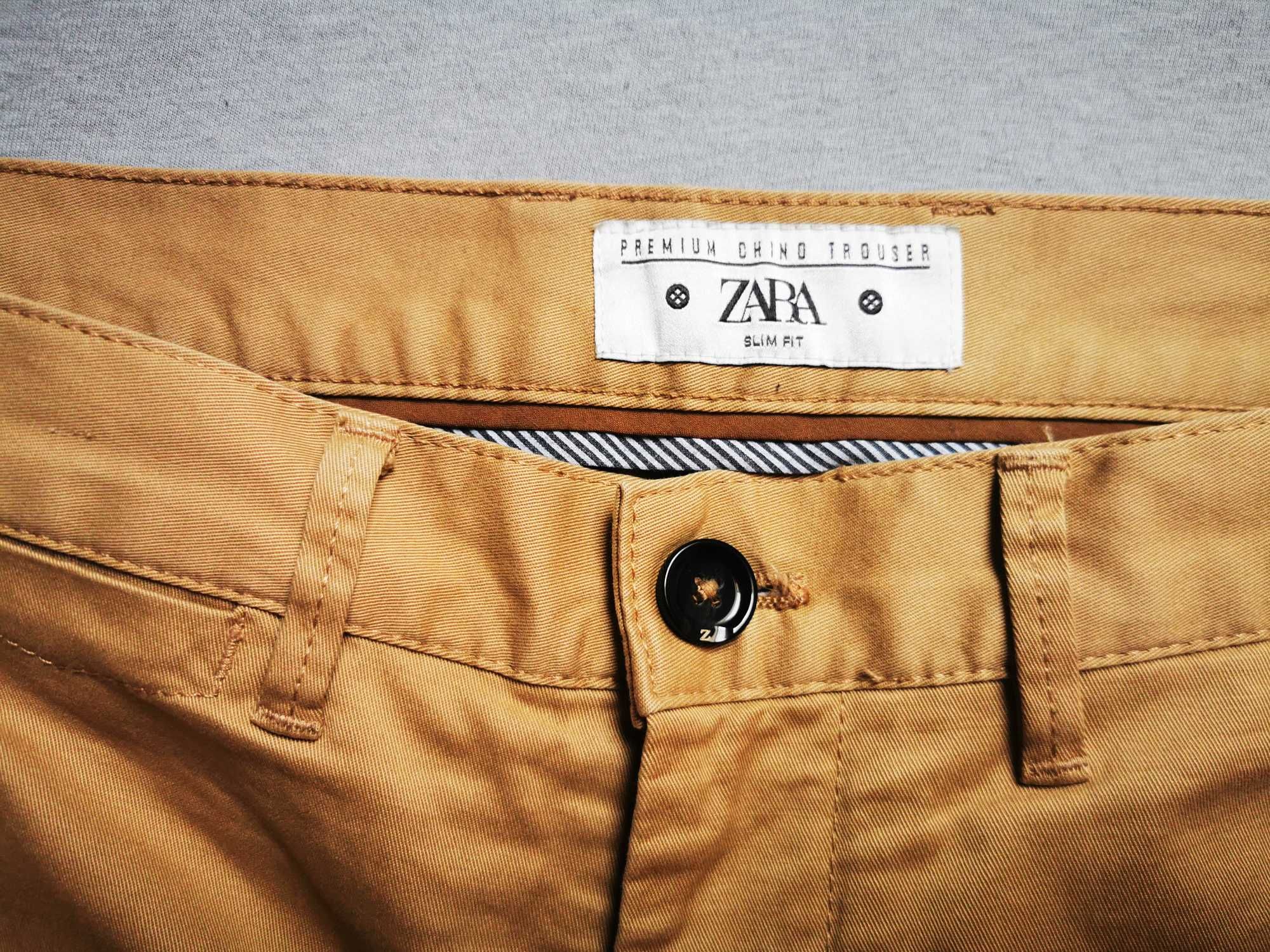 Spodnie męskie slim fit Zara rozm. 38