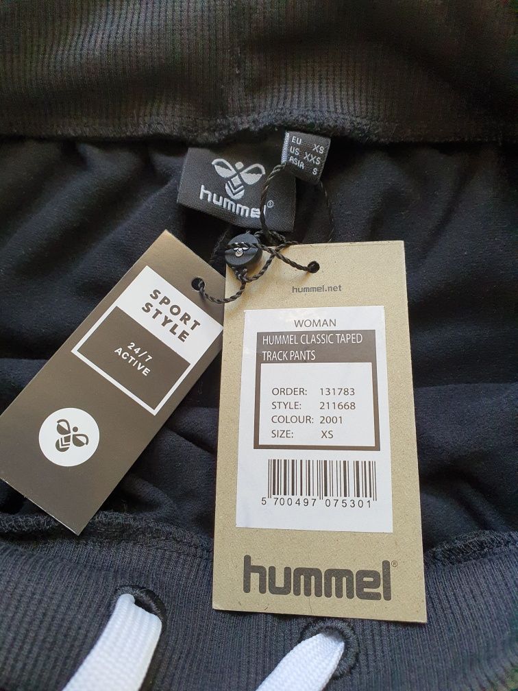 Spodnie dresowe damskie Hummel, rozmiar XS, nowe z metką, kieszenie bo