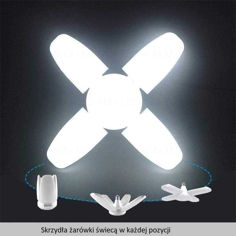 Żarówka LED E27 28W Czteroramienna Gwiazda