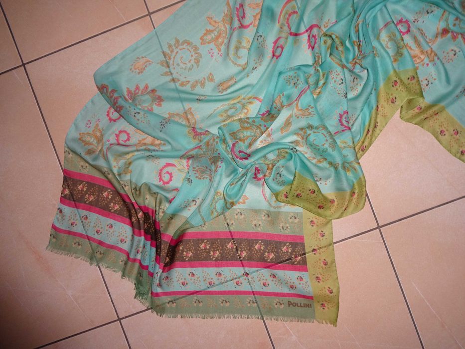 POLLINI Larioseta 100% MODAL bardzo duża chusta apaszka szal 200 cm