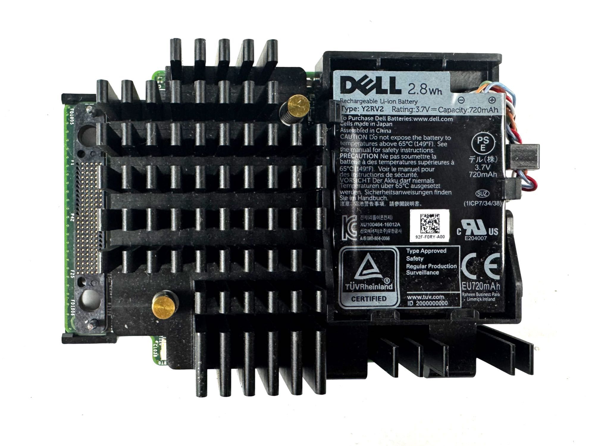 RAID-контролер Dell PERC H740p Mini Mono | 8Gb FBWC; 12G SAS/SATA